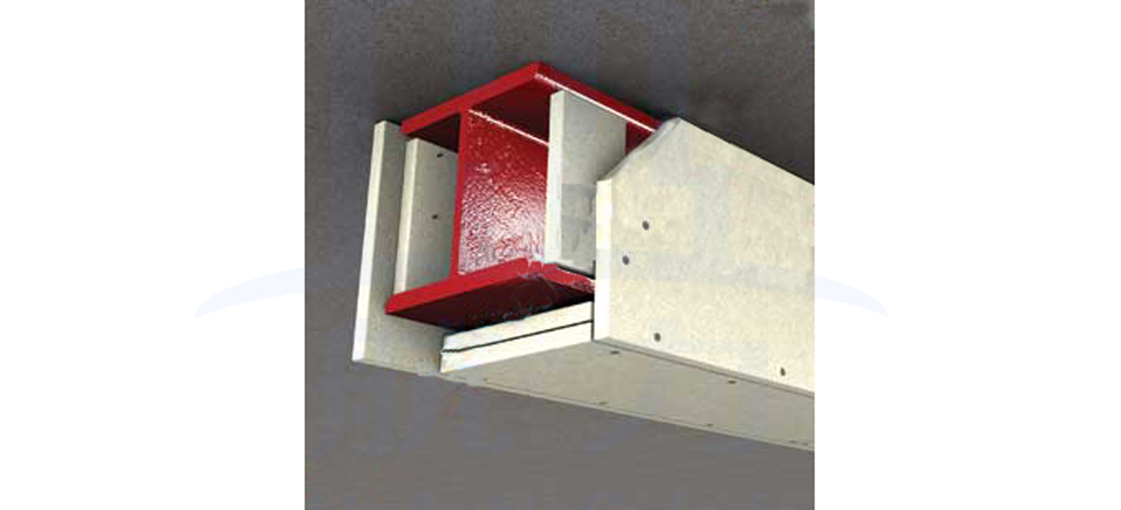 1小時鋼結構梁防火板報復板，1小時防火包覆只須用防火板包覆，不需要填充防火棉